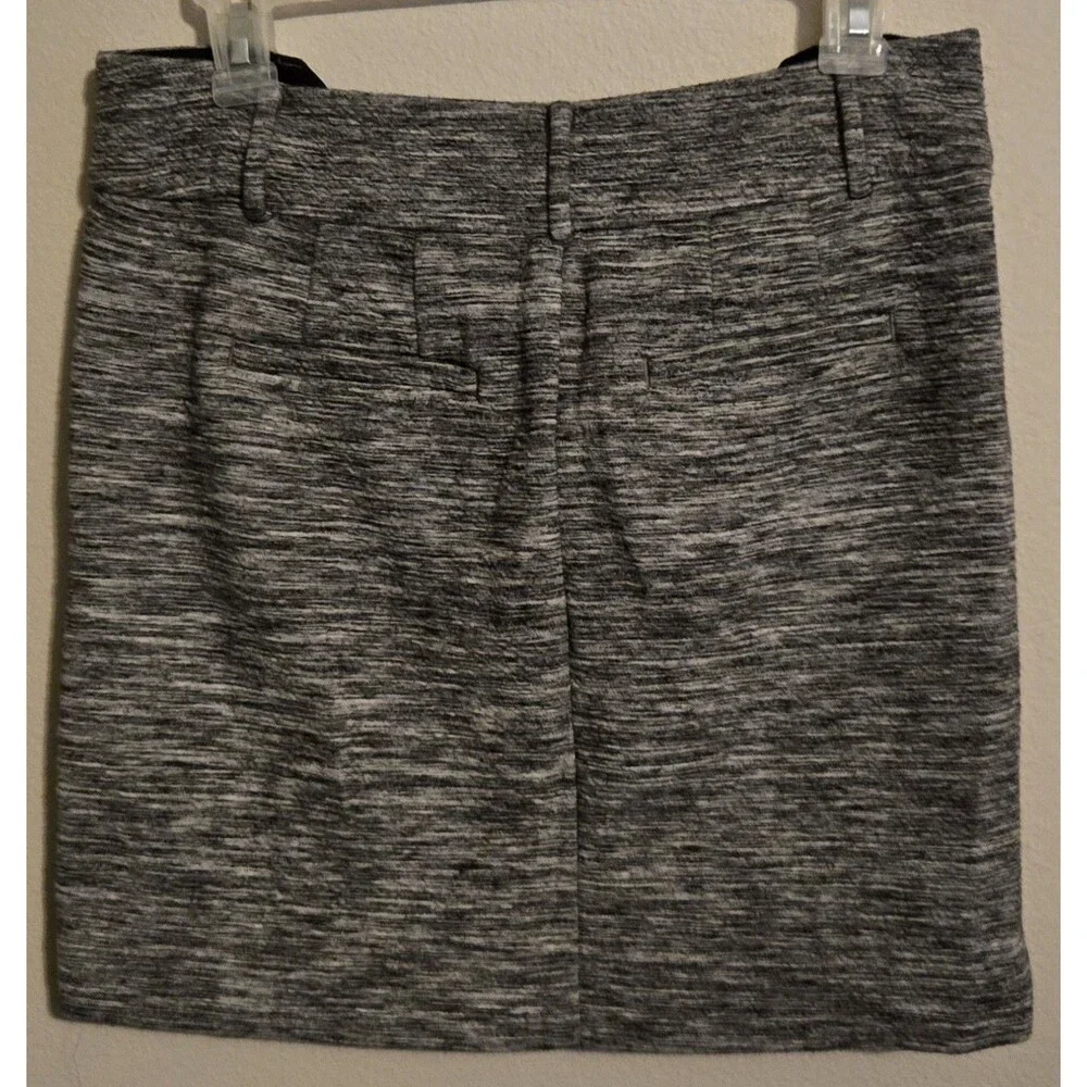 LOFT Womens Size 4 Heather Gray‎ Knit Mini Skirt Stretch Pockets RN 140923